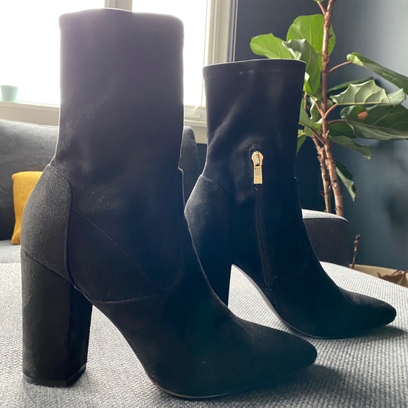 Ivanka Trump Shoes - Ivanka Trump Black Suede Sock Boot